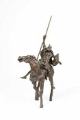 Augusto Murer (1922 Falcade - 1985 Padua) (F)Don Quichotte, 1979, Bronze, Höhe 44 cm, rückseitig