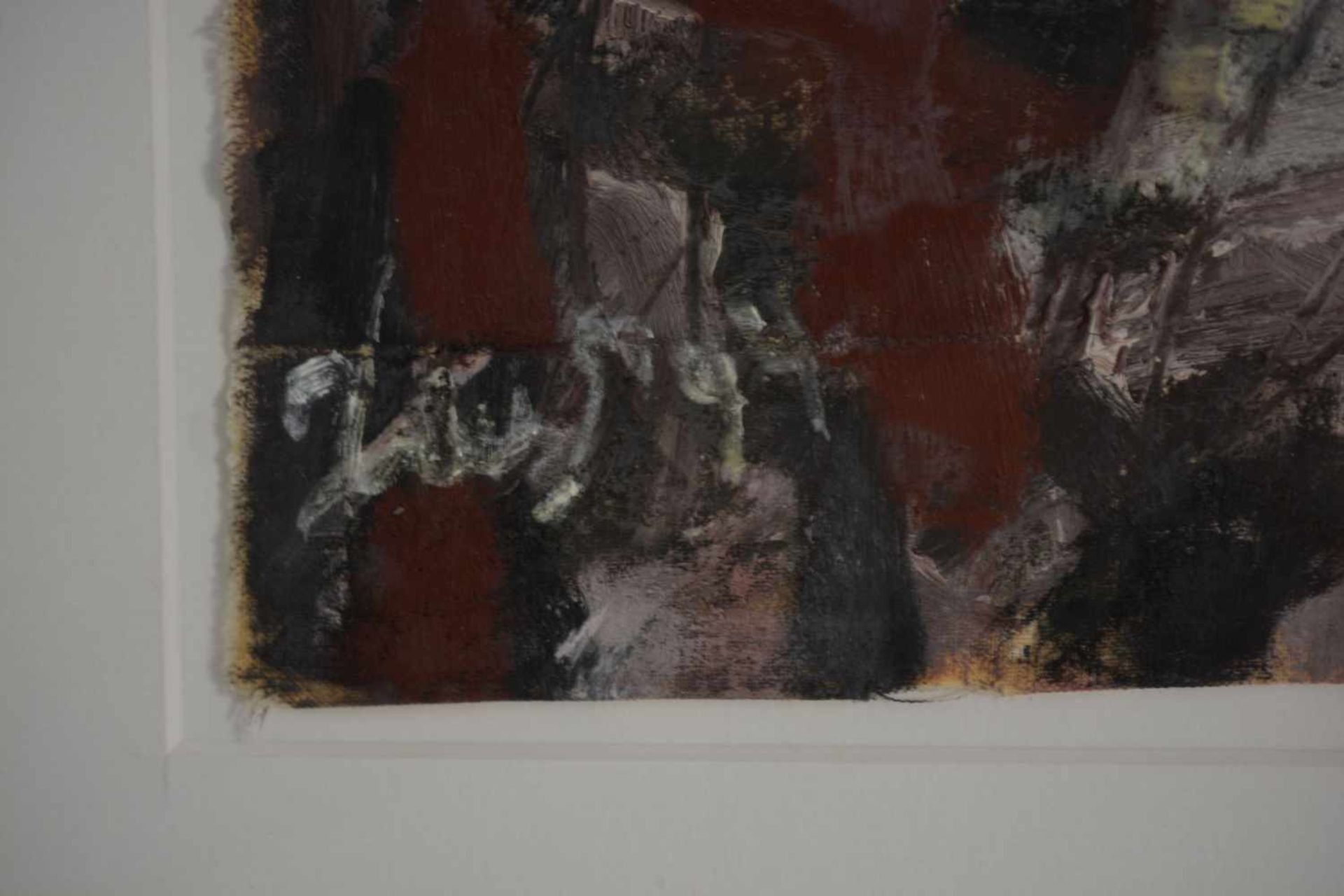 Jürgen Jansen (1960 Rheydt) (F)Abstrakte Komposition, Öl auf Leinen, 32 cm x 31 cm Leinenmaß, - Image 2 of 4