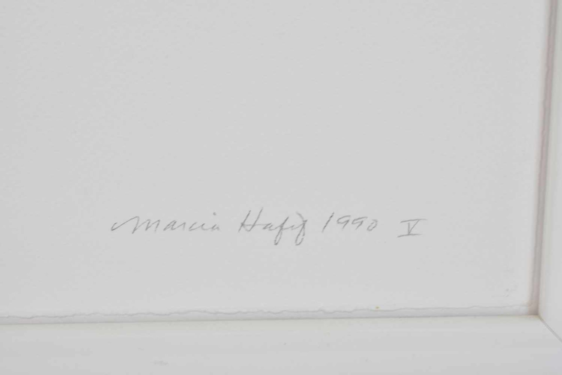 Marcia Hafif (1929 La Jolla - 2018 Laguna Beach)Abstrakte Komposition, Aquarell und Deckweiß auf - Bild 2 aus 2