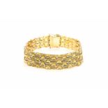 Armband750 Gelbgold, geprüft, Länge ca. 21 cm, Gewicht ca. 45,2 g, mit Kopie einer Expertise von