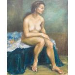 Kamil Kubik (1930 Olmütz - 2011 Union City, NJ)Frauenakt, Öl auf Leinwand, 77 cm x 62 cm, rückseitig