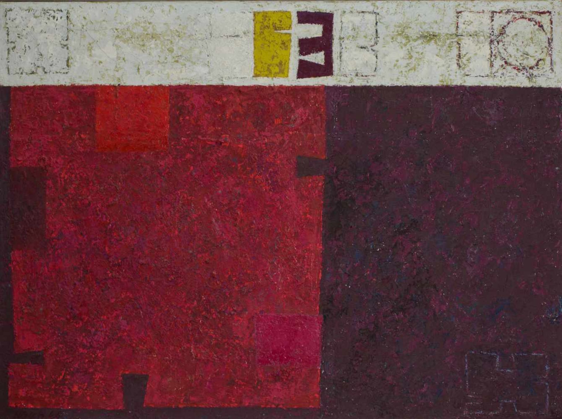 Ursula Graeff-Hirsch (1929 Düsseldorf)'S-4-64', Öl auf Leinwand, 80 cm x 110 cm, unten links 64