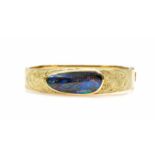 ArmreifErich W. Theile, 585 Gelbgold, ein Opal-Matrix, 32 mm x 13 mm, Durchmesser 6,8 cm, Gewicht