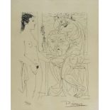 Pablo Picasso (1881 Malaga - 1973 Mougins) (F)Blatt aus der Suite Vollard, Platte 72, Nachdruck