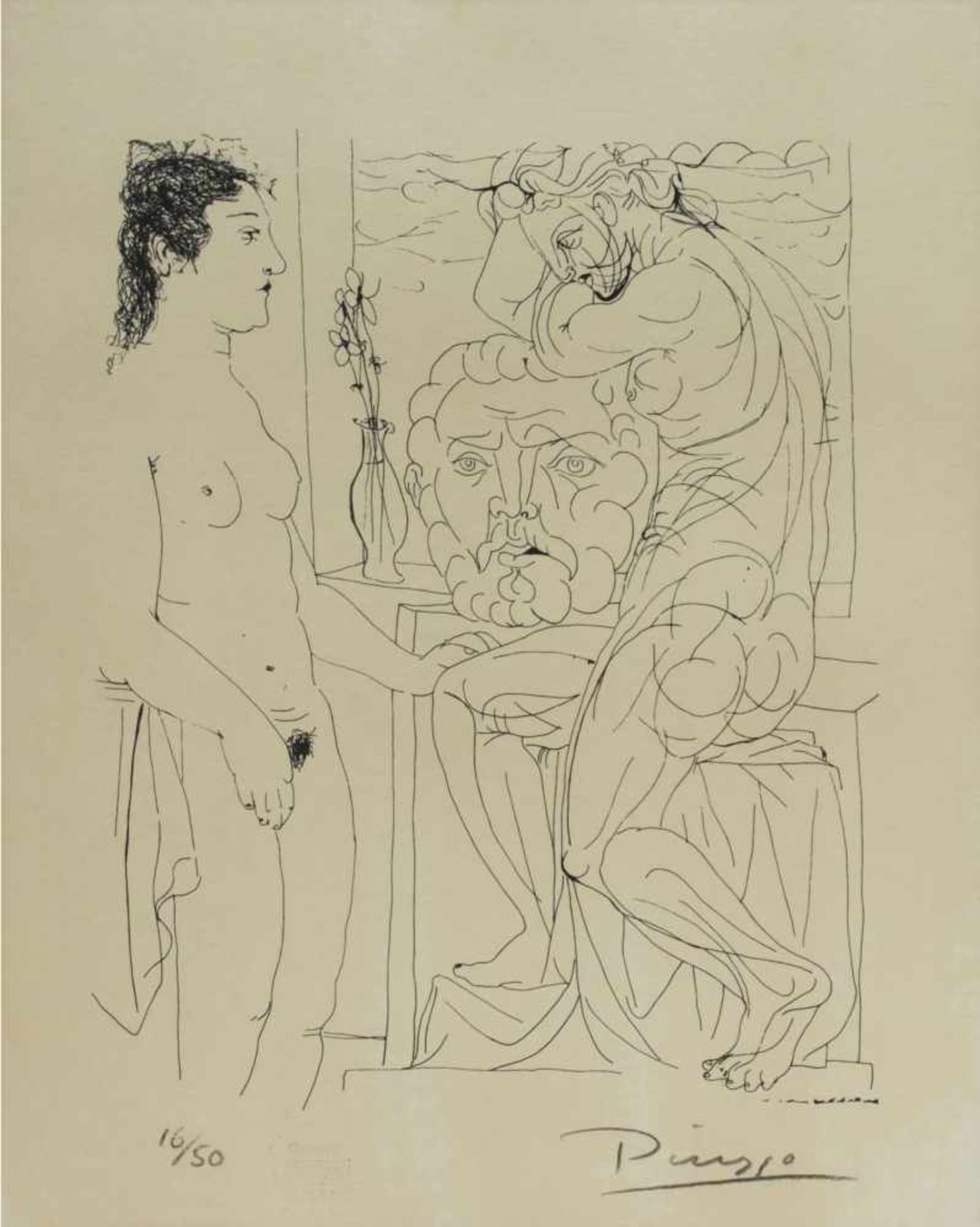 Pablo Picasso (1881 Malaga - 1973 Mougins) (F)Blatt aus der Suite Vollard, Platte 72, Nachdruck