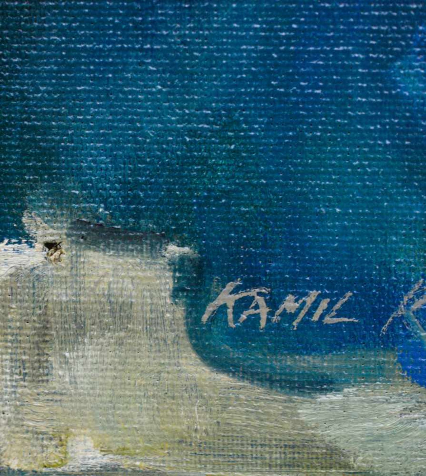 Kamil Kubik (1930 Olmütz - 2011 Union City, NJ)Frauenakt, Öl auf Leinwand, 77 cm x 62 cm, rückseitig - Image 5 of 6