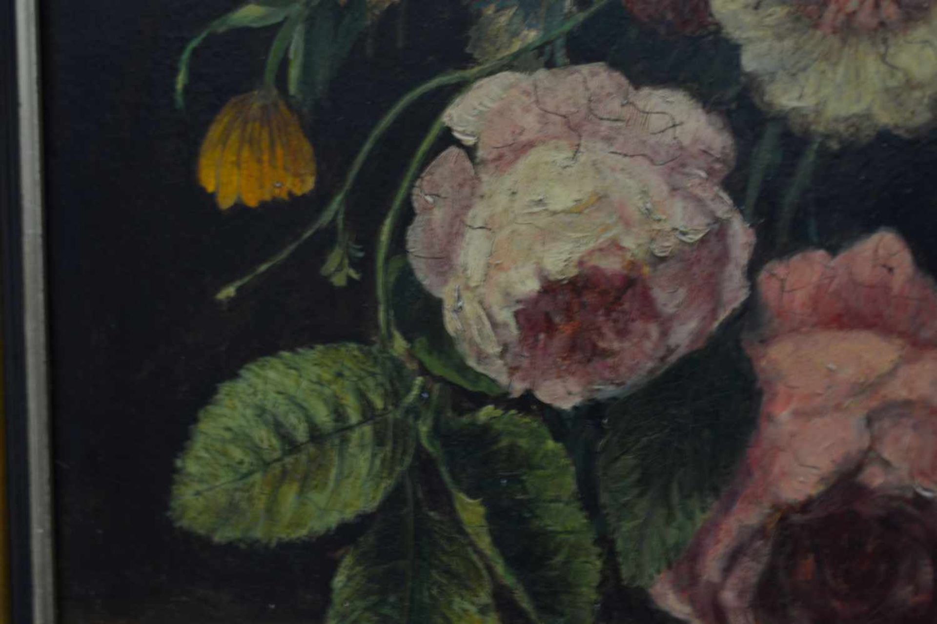 Herman van der Myn (1684 Amsterdam - 1741 London)Blumenstillleben mit Schmetterlingen und - Image 4 of 5