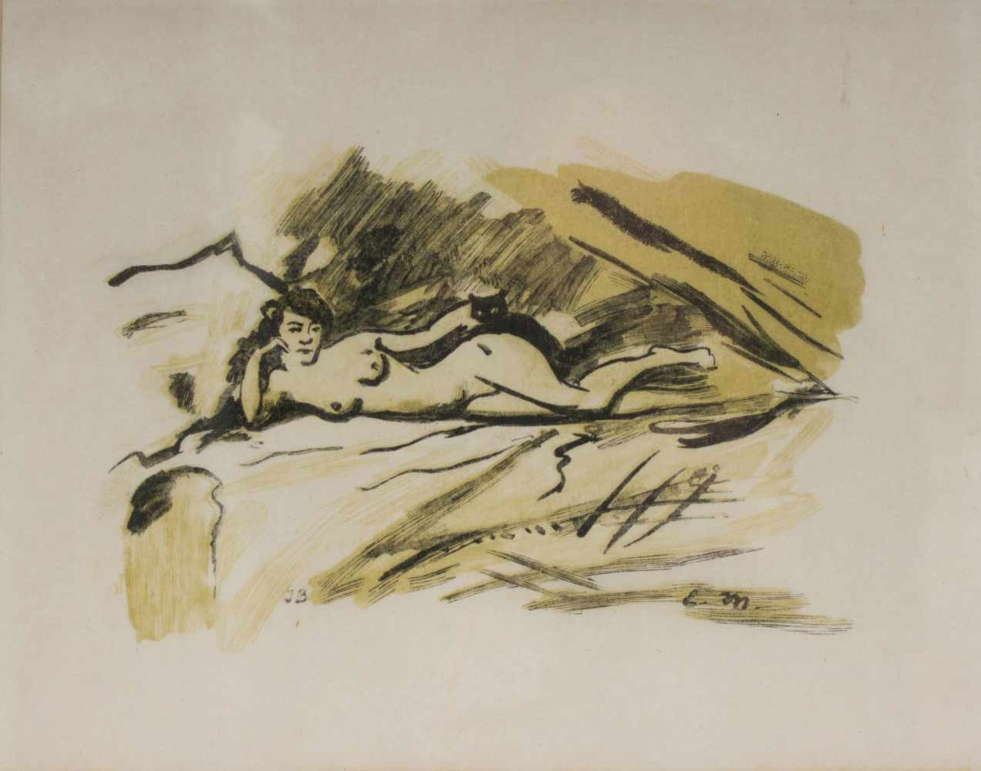 Nach Edouard Manet (1832 Paris - 1883 ebenda)'Olympia', wohl geschaffen von Alfred Prunaire (1837-