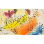 Marc Chagall (1887 Witebsk - 1985 Paul de Vence) (F)'L'accordéoniste', Blatt aus 'Chagall' von