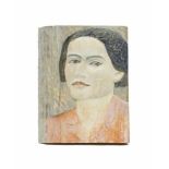 Gisela Eichardt (1964 Jena) (F)Conny, 2000, Holz, farbig staffiert, 34 cm x 26,5 cm x 4 cm,