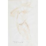 Marcel Guguianu (1922 Bârlad - 2012 Bukarest)Frauenakt, Aquarell und Filzstift auf Papier, 29,5 cm x