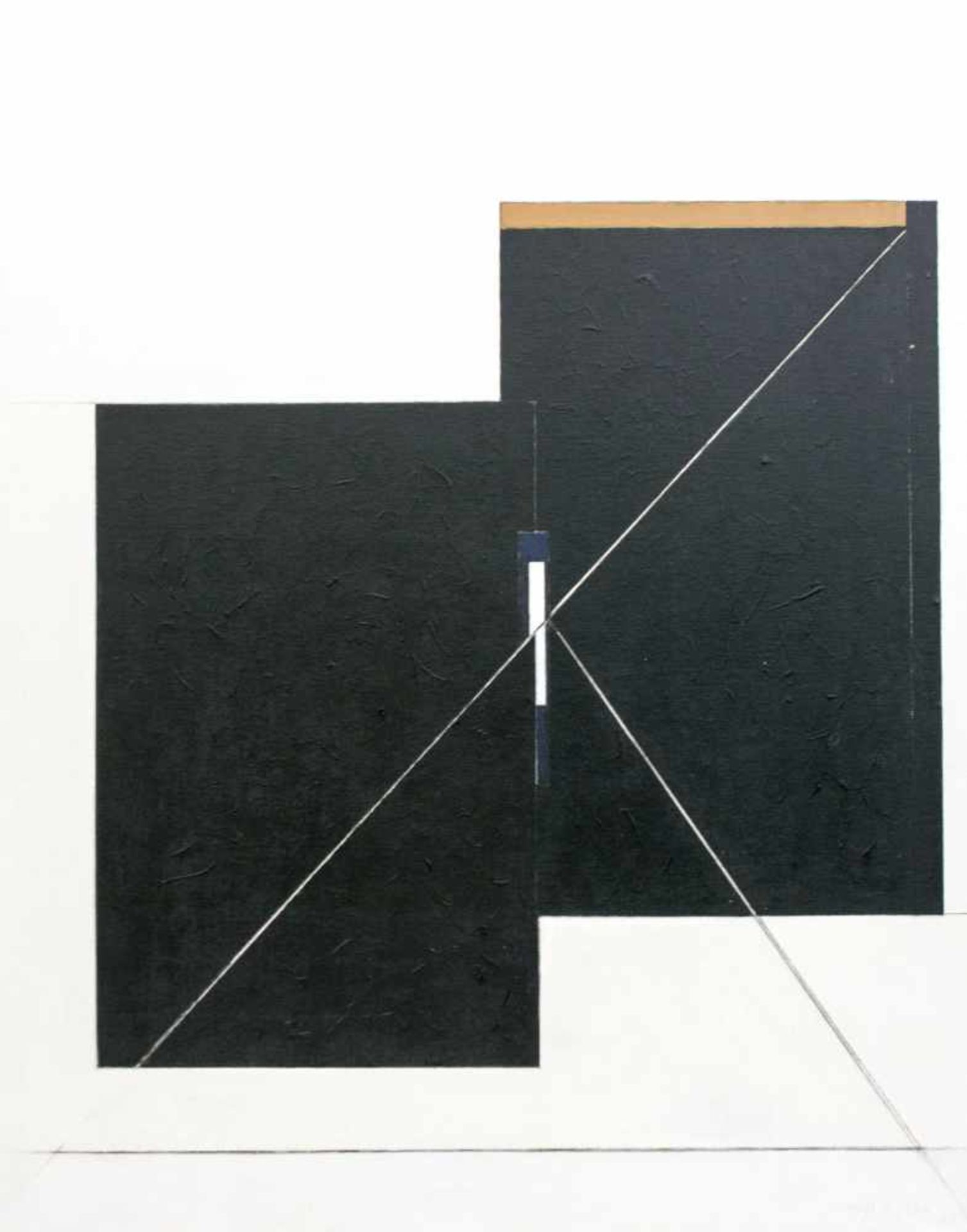 Heinrich Siepmann (1904 Mülheim an der Ruhr - 2002 ebenda) (F)Geometrische Komposition, Öl auf