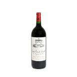 Grand Vin de LéovilleSaint-Julien, Deuxième Cru, 1997, 1,5 l, Füllstand into neck, Korken fest und