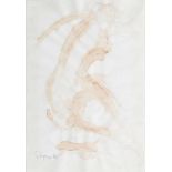 Marcel Guguianu (1922 Bârlad - 2012 Bukarest)Rückenakt, Aquarell und Filzstift auf Papier, 29,5 cm x