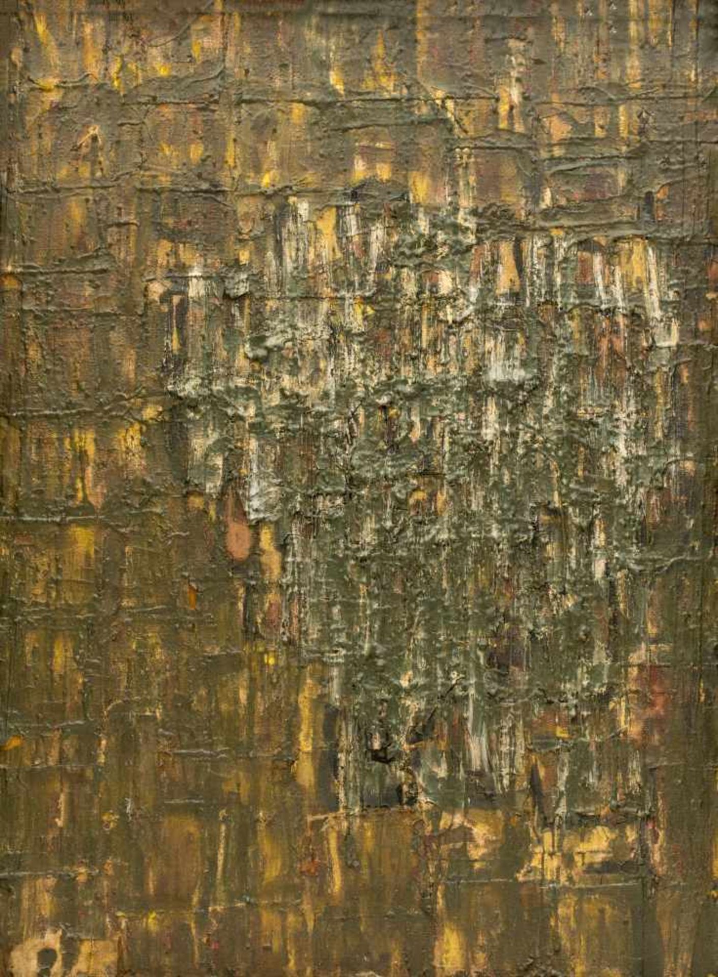 Künstler (20. Jh.)Informelle Komposition, Mischtechnik auf Leinwand auf Holz, 79 cm x 58 cm,