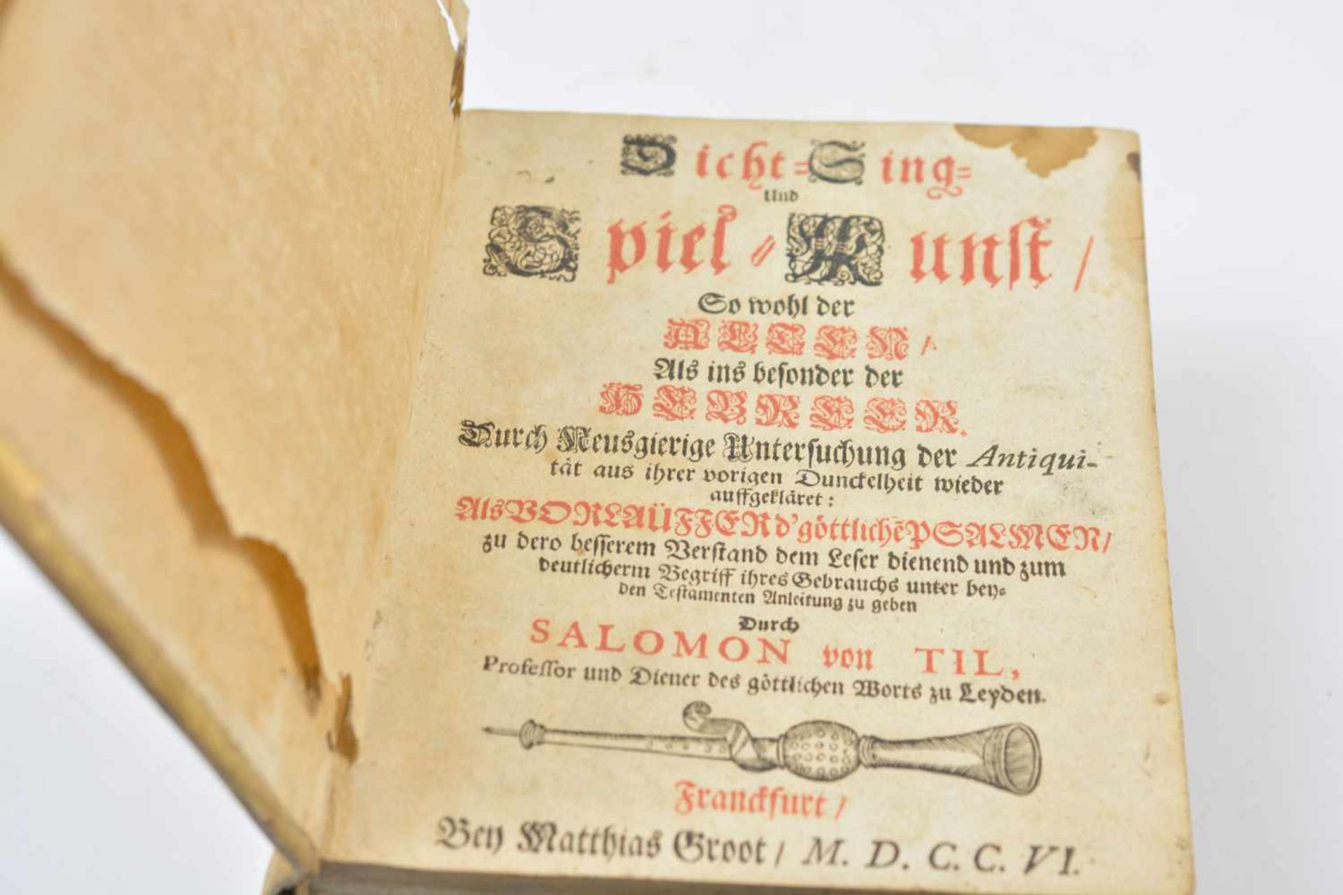 Dicht-, Sing- und Spiel-KunstSalomon van Til (1643-1713), frühes 18. Jh., Verlag Matthias Groot, - Bild 3 aus 5