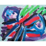 Karel Appel (1921 Amsterdam - 2006 Zürich) (F)O.T., Farblithografie auf dünnem Karton, 55 cm x 75 cm