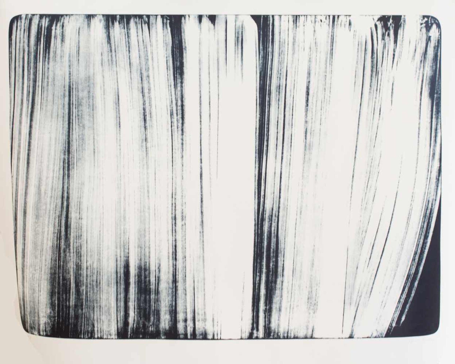 Hans Hartung (1904 Leipzig - 1989 Antibes) (F)'L-5-1976', Lithografie auf BFK Rives, 75 cm x 102