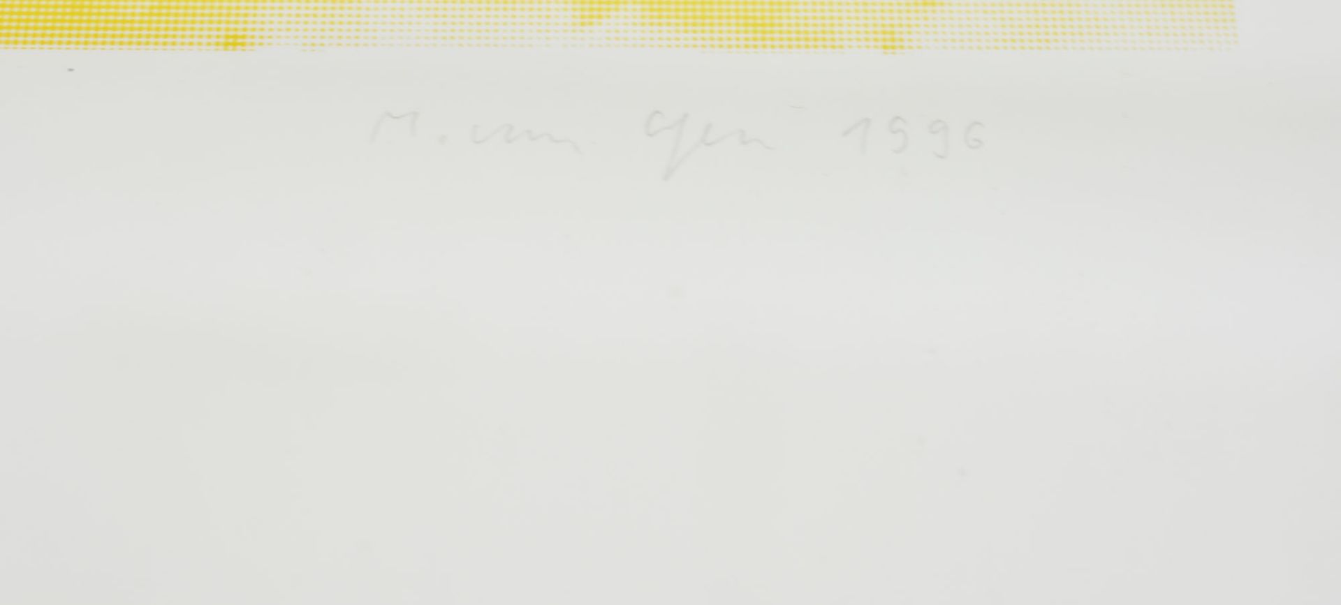 Michael van Ofen (1956 Essen)Kriegsschiff, Serigrafie auf Papier, 1996, 16 cm x 16 cm - Image 3 of 3