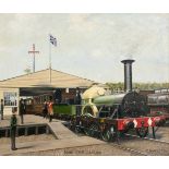 Cuthbert Hamilton-Ellis (1909 Merton - 1987 unbekannt)'Queen Victoria's first train journey Slough-