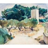 Max Pfeiffer Watenphul (1896 Weferlingen - 1976 Rom)Italienische Landschaft, Aquarell auf Bütten, 40