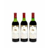 Château Mouton Baronne Philippe 3-tlg., Bordeaux Pauillac, Appellation Pauillac Controlée, 1979, 0,