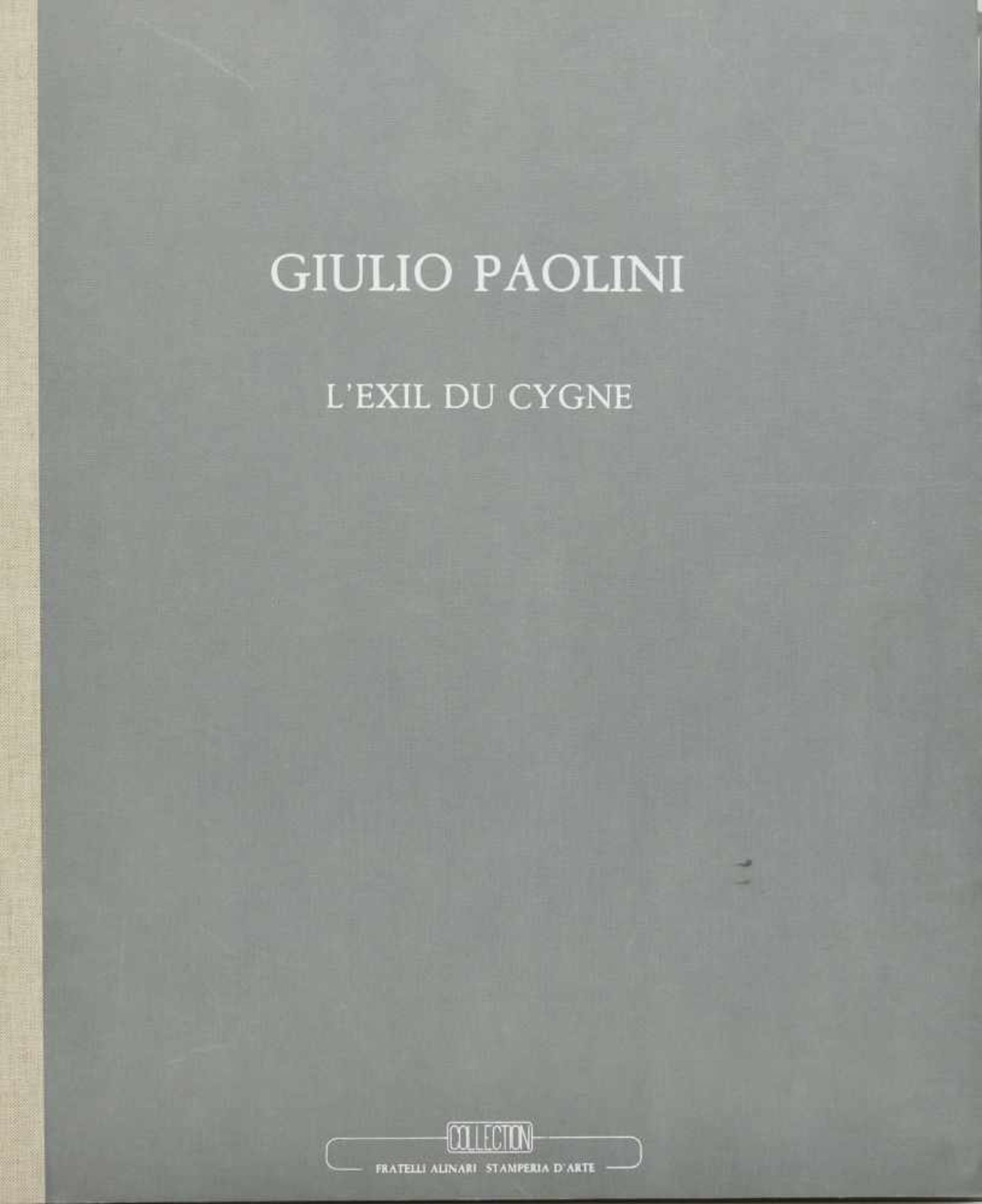 Giulio Paolini (1940 Genua)'L'Exil du Cygne' (in Mappe mit Begleittext), Lichtdruck auf Bütten, - Bild 3 aus 3