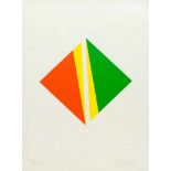 Max Bill (1908 Winterthur - 1994 Berlin)Abstrakte Komposition, Farbserigrafie auf Papier, 1966, 28