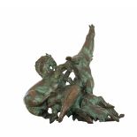 Jos Dirix (1958 Beek)Europa, Bronze, Metall-Gestell, Gesamthöhe 186 cm, Bronze Höhe 61 cm, im Fuß