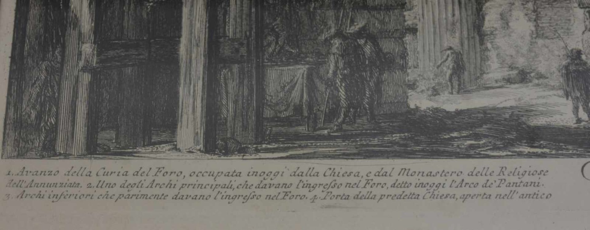 Giovanni Battista Piranesi (1720 Rom - 1778 ebenda)'Veduta degli avanzi del Foro di Nerva' aus ' - Image 4 of 4