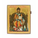 Ikone 'Christus, König der Könige'Russland, um 1800, Tempera auf Holz, auf Goldgrund, 33,5 cm x 27,5