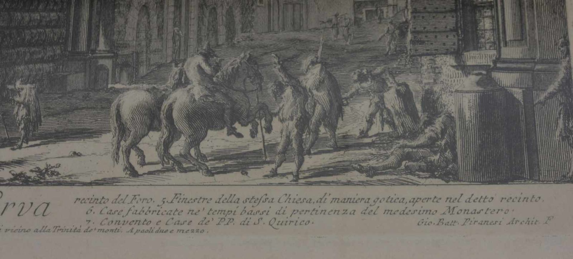 Giovanni Battista Piranesi (1720 Rom - 1778 ebenda)'Veduta degli avanzi del Foro di Nerva' aus ' - Image 3 of 4