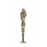Heinrich Brockmeier (1938 Berlin)Abstrakte Figur, Bronze, partiell weiß und grau patiniert, Höhe
