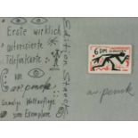 A. R. Penck (1939 Dresden - 2017 Zürich) (F)'Erste wirklich autorisierte Telefonkarte',