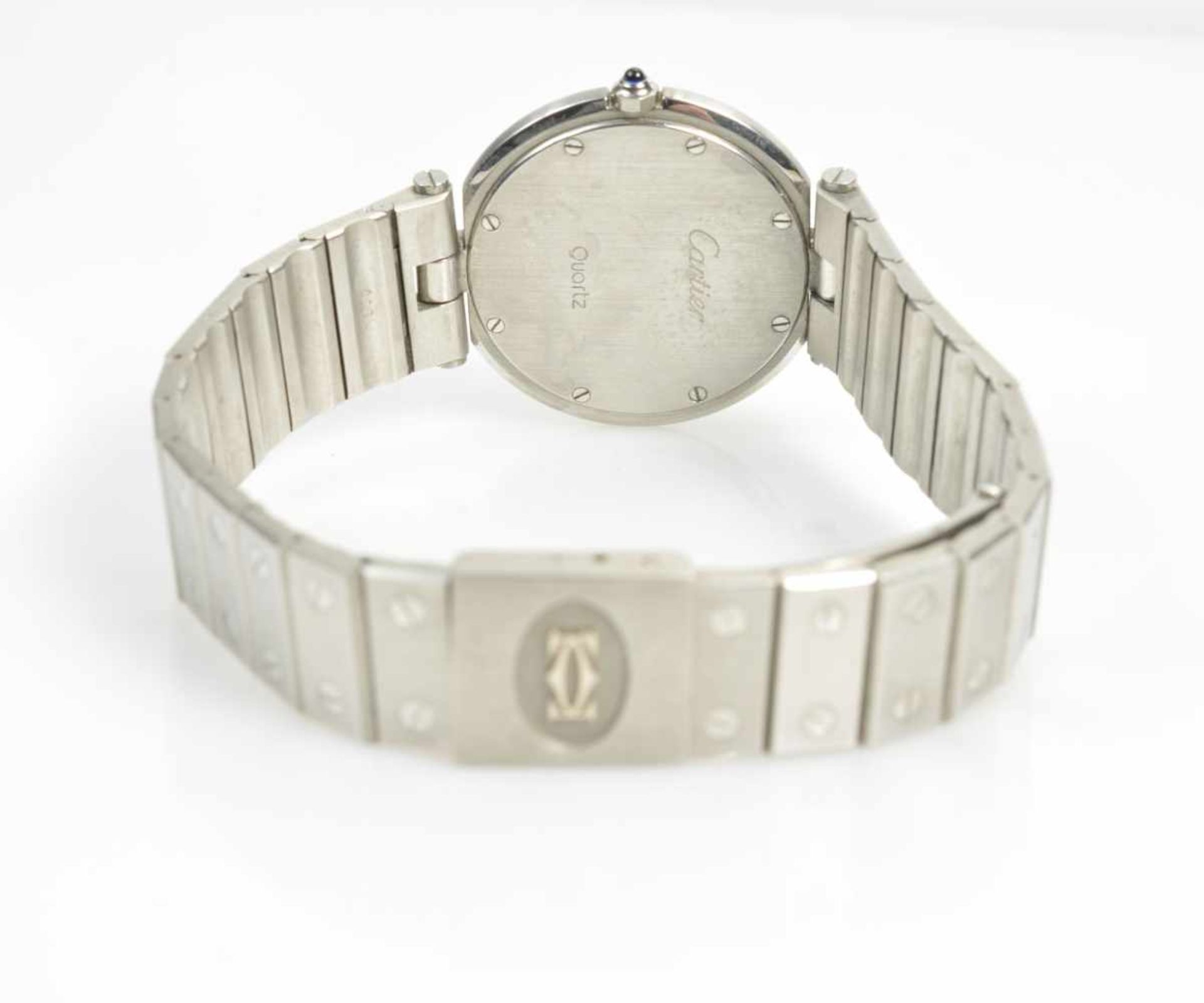 Cartier Santos RondeQuarz, Gehäuse Edelstahl, Durchmesser 32 mm, Armband Edelstahl, Original- - Bild 3 aus 3