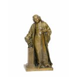 Jean-Marie Pigalle (1792 - 1857 Frankreich)Männerfigur, Bronze, Höhe 36,3 cm, auf der Figur mit '