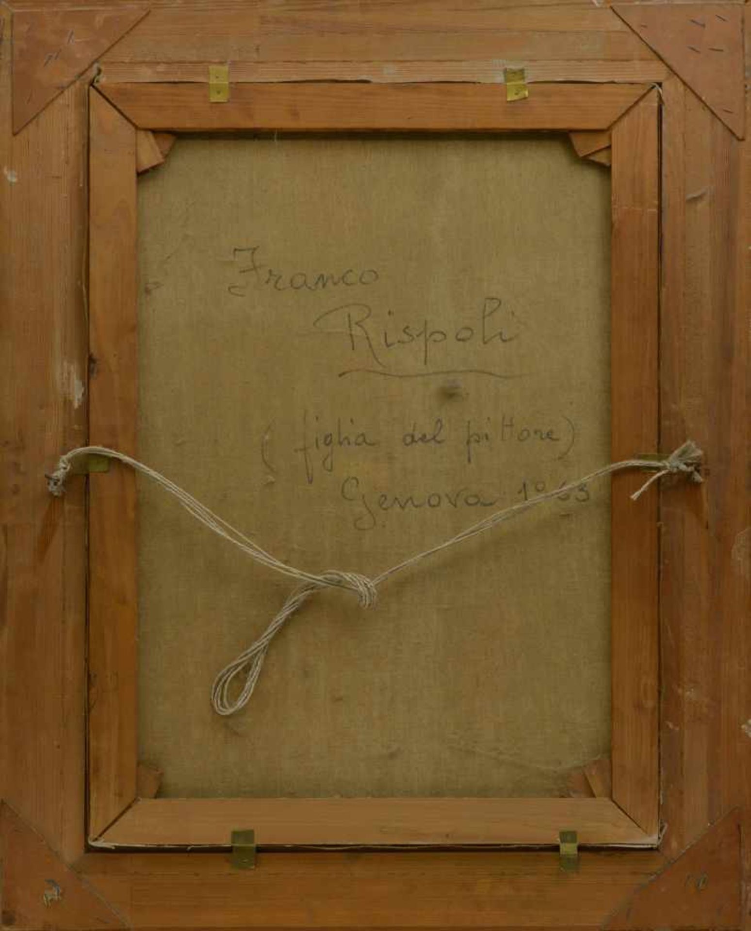 Franco Rispoli (1921 - 1989, Italien)Porträt eines Mädchens, Öl auf Leinwand, 70,5 cm x 50,5 cm, - Image 3 of 4
