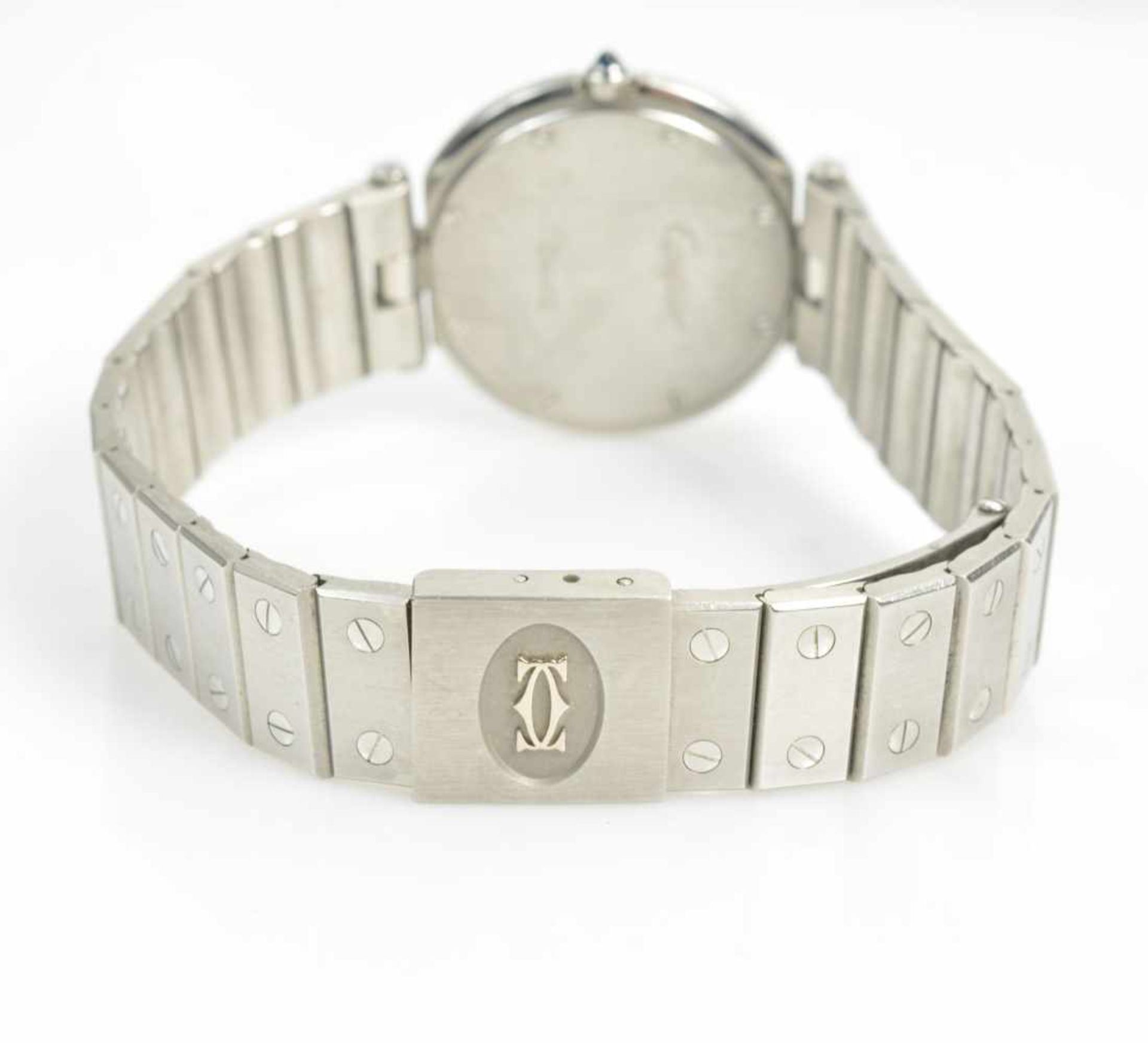 Cartier Santos RondeQuarz, Gehäuse Edelstahl, Durchmesser 32 mm, Armband Edelstahl, Original- - Bild 2 aus 3