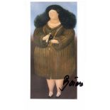 Fernando Botero (1932)'Die erste Frau des Staates', Farboffsetdruck auf Papier, 1969, 14,5 cm x 9,