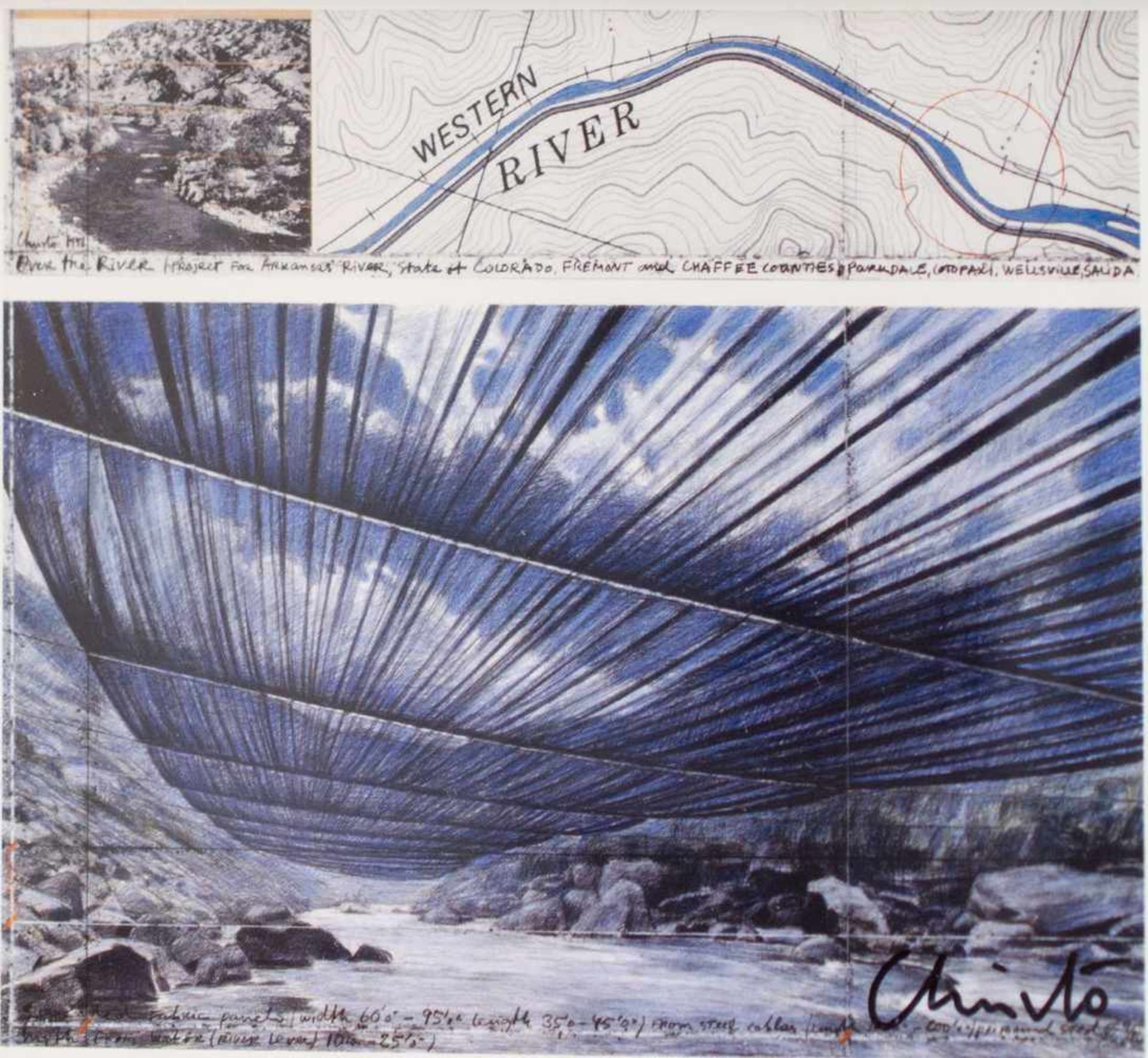 Javacheff Christo (1935 Gabrowo) und Jeanne-Claude (1935 Casablanca - 2009 New York City)'Over the