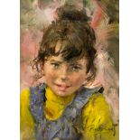 Pier Germani (20. Jh. Italien)Porträt von einem Mädchen, Öl auf Leinwand, 34,5 cm x 24,5 cm, unten