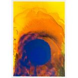 Otto Piene (1928 Bad Laasphe - 2014 Berlin) (F)Blaues auf feurigem Grund, Siebdruck auf Papier,