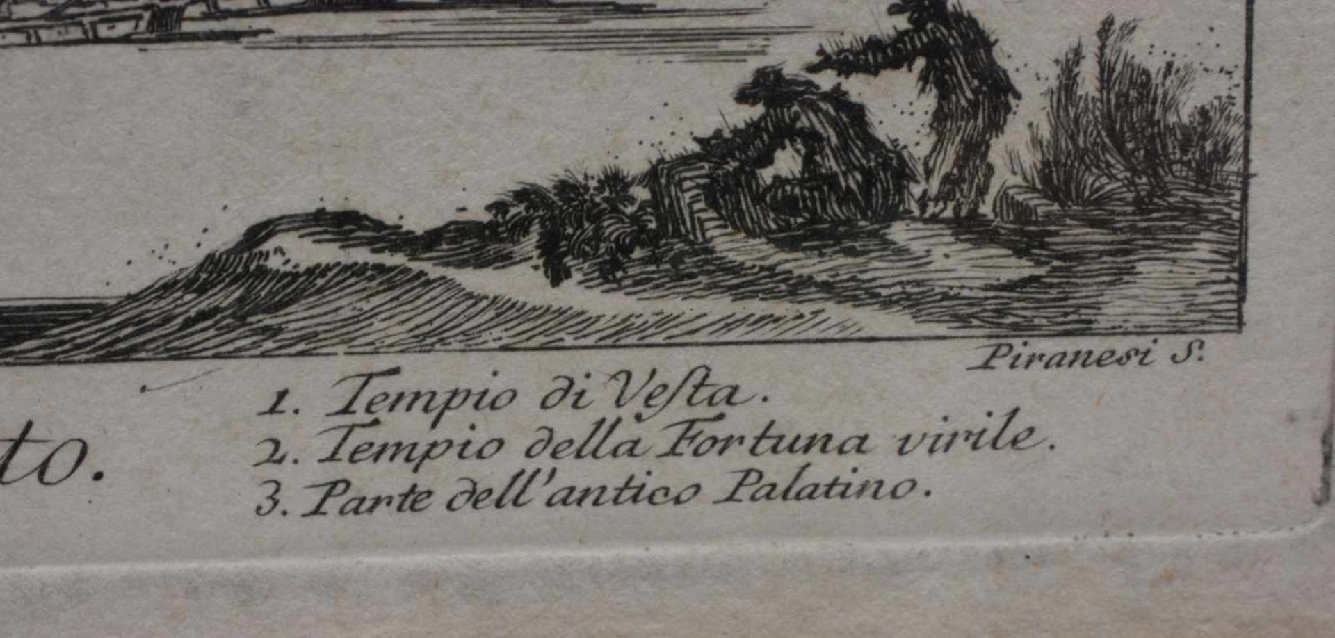 Giovanni Battista Piranesi (1720 Rom - 1778 ebenda)'Ponte Senatorio oggi detto Ponte rotto', - Bild 2 aus 3