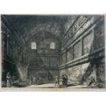 Giovanni Battista Piranesi (1720 Rom - 1778 ebenda)'Veduta interna dell' antico Tempio di Bacco' aus