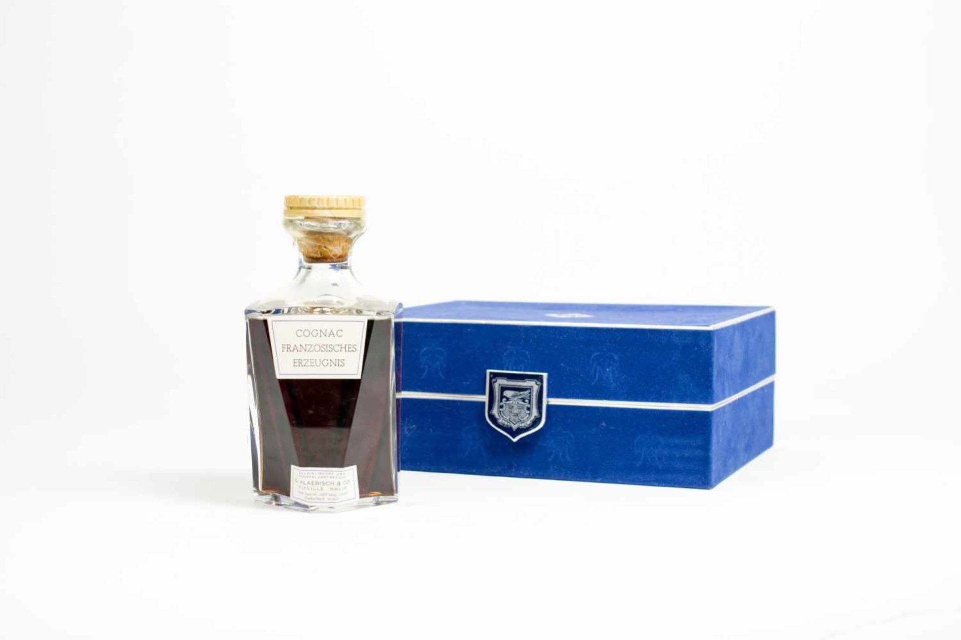 Cordon Bleu CognacJ & F. Martell, Frankreich, 0,75 L, in Original-Samtbox und mit Kristallstopfen, - Bild 2 aus 4