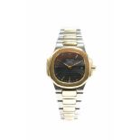 Patek Philippe Ladies' wristwatch Quartz, case steel and yellow gold, 27 mm x 24 mm, bracelet