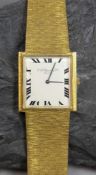 GOLDENE CHOPARD - HERRENUHR/ ARMBANDUHR / wristwatch, 750er Gelbgold (79,3 g), massiv gearbeitetes