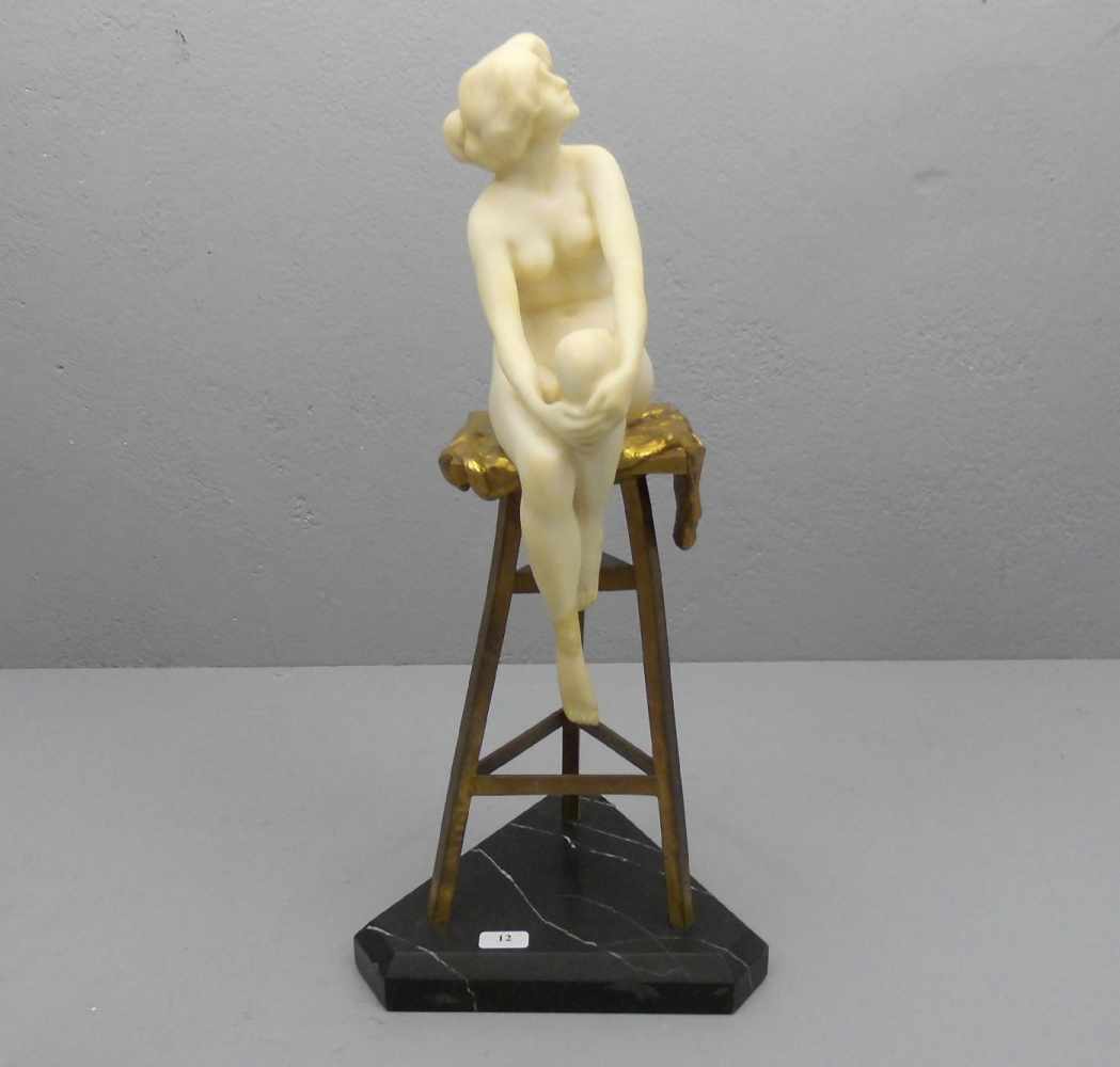 MARCUSE, RUDOLF (gelegentlich auch Markuse; Berlin 1878- ca. 1930), Skulptur: "Das Modell - - Image 2 of 7