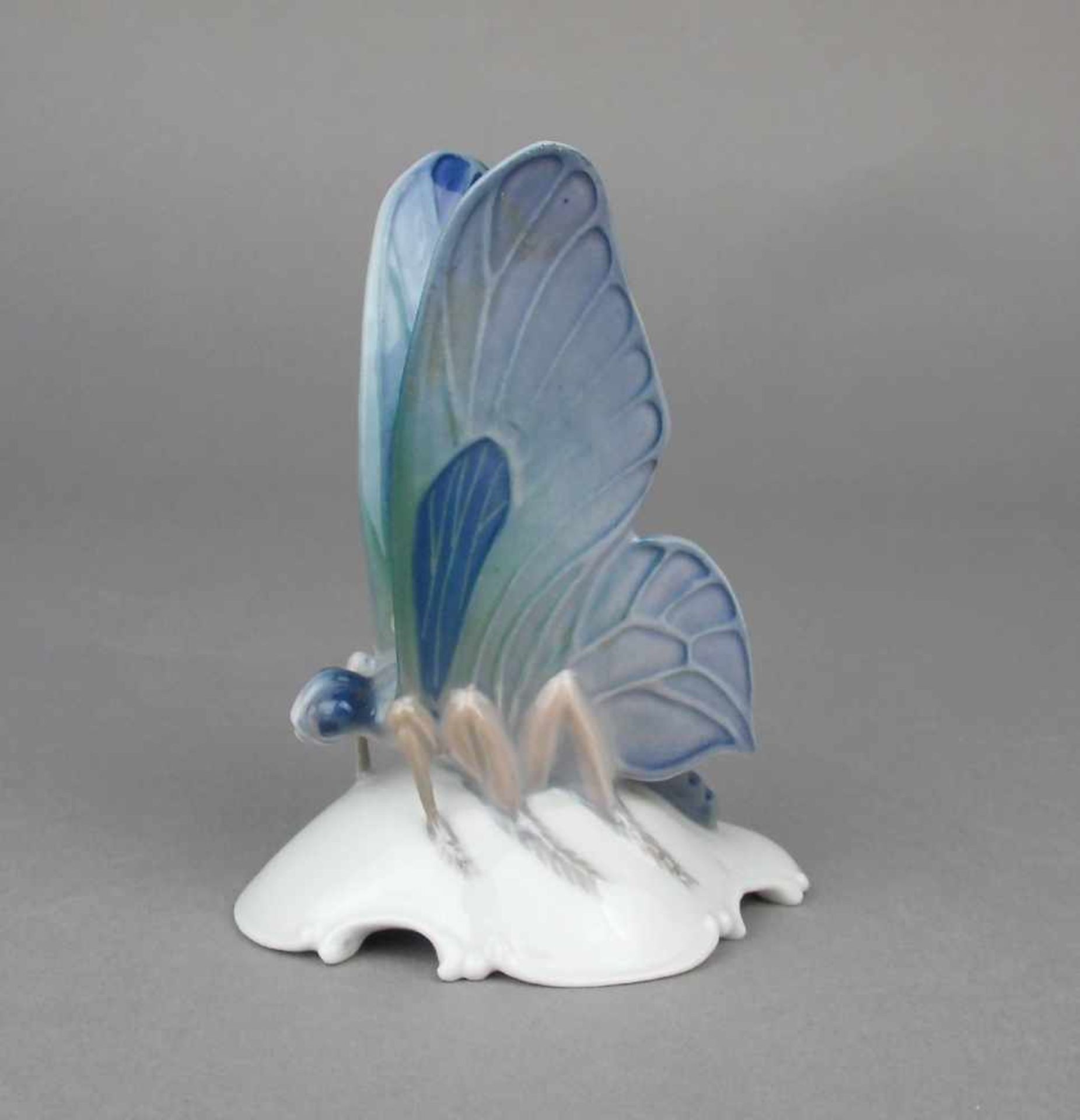 PORZELLANFIGUR / porcelain figure: "Schmetterling", Manufaktur Rosenthal, Zweigwerk Bahnhof Selb, - Bild 2 aus 7