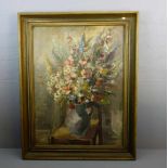 KLOPIETZ, FRANZ (Wien 1908-2003 Emsdetten), Gemälde / painting: "Stillleben mit Feldblumen", Öl